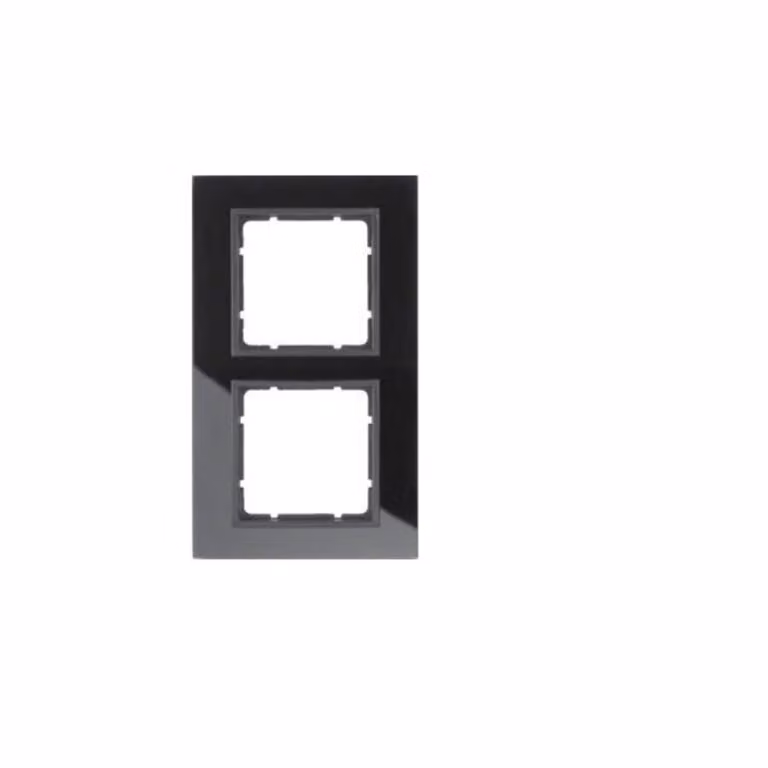 Telaio in vetro Berker nero a 2 ingressi 10126616
