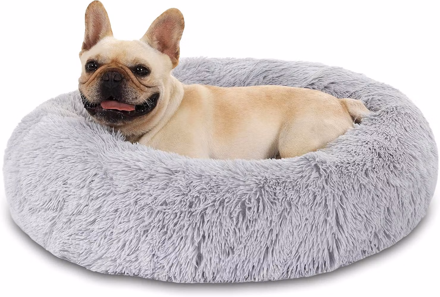 Cuccia per cani, 60 cm di diametro, forma a ciambella, lavabile, antiscivolo, per animali domestici