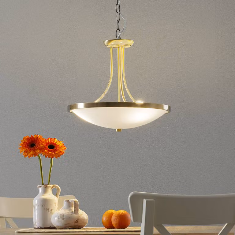 ORION Lampada a sospensione TALYA, dimmerabile, Bronzo / Ottone antico, Soggiorno / Sala da pranzo, Metallo, Antico, Lampada a sospensione