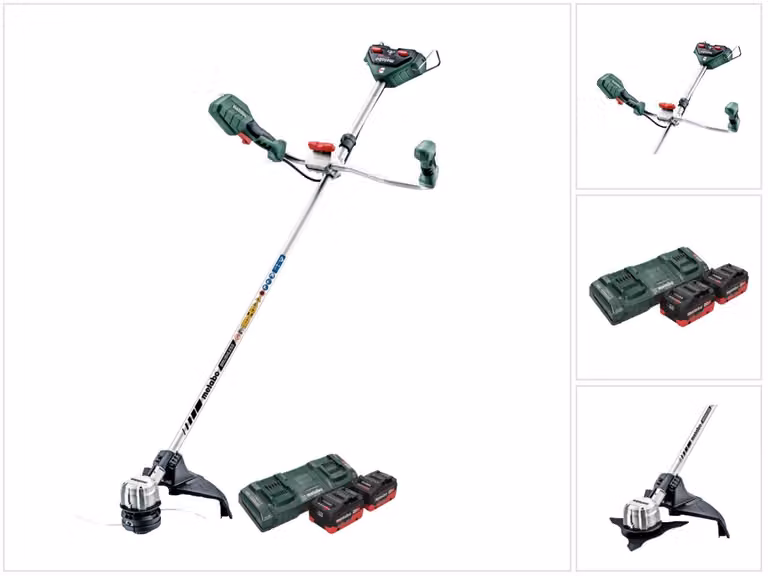 Metabo FSB 36-18 LTX BL 40 Decespugliatore a batteria 36 V ( 2x 18 V ) a due impugnature brushless + 2x batteria 5,5 Ah + doppio caricabatterie