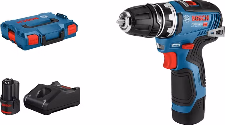 BOSCH 06019H3001 BOSCH GSR 12V-35 FC Professional Akku-Bohrschrauber-Set 12,0 V, mit 2 Akkus