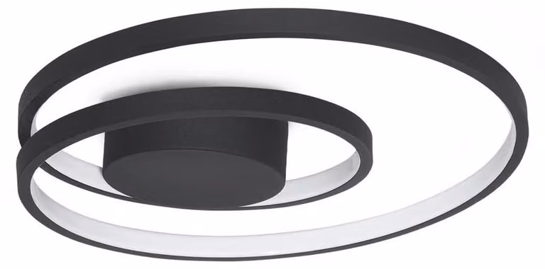 Plafoniera Collezione OZ LED 38W Luce Calda 3000K Nero Ideal Lux