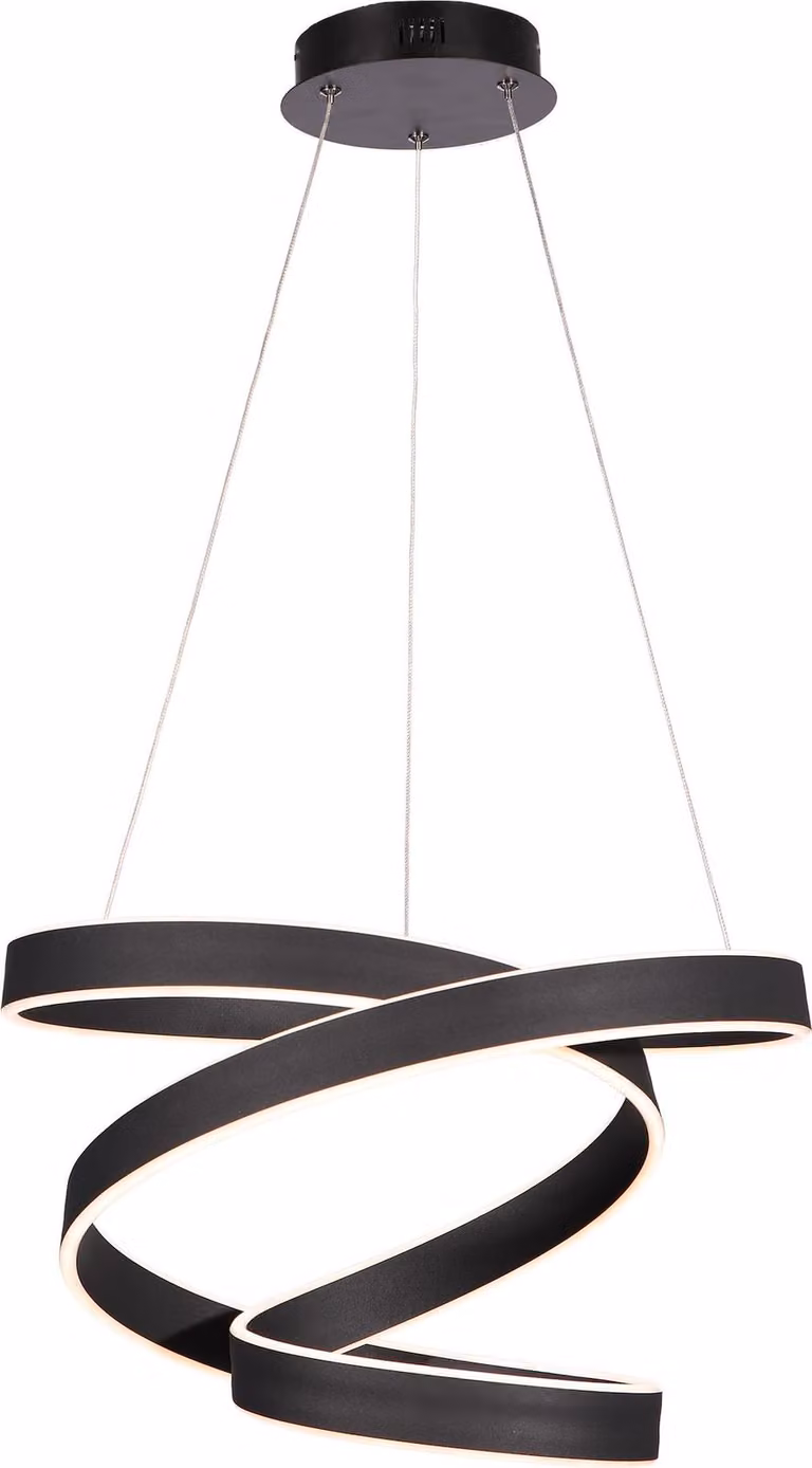 Lampada a sospensione LED ANDROMEDA bianco e nero 45W, luce bianca neutra 2700 lm, metallo, dimensioni: 100x50x50 cm, IP20, Milagro