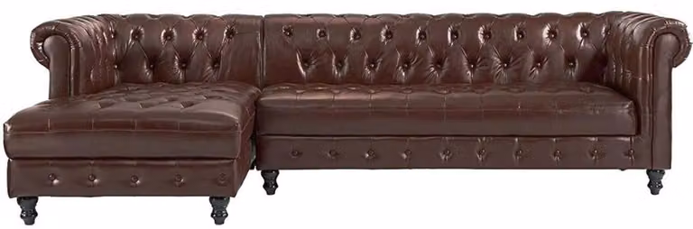 Chesterfield Ecksofa Sofa Couch Polster Eckgarnitur klassische Möbel Sofas