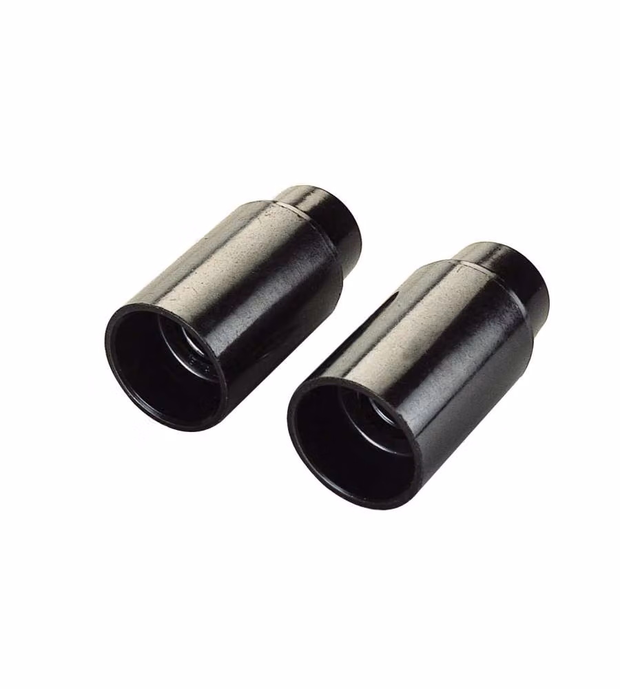 Set di 2 portalampada Poly Pool con attacco E14 in plastica e ottone, colore nero, design minimalista – 2