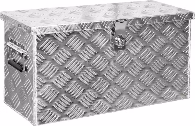 Cassa Box Cassapanca Alluminio degli Attrezzi Utensile Transportino D040 trucky