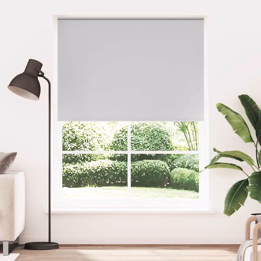 Tenda a rullo oscurante e termoisolante vidaXL in poliestere, colore grigio/argento, L: 140 cm, H: 230 cm