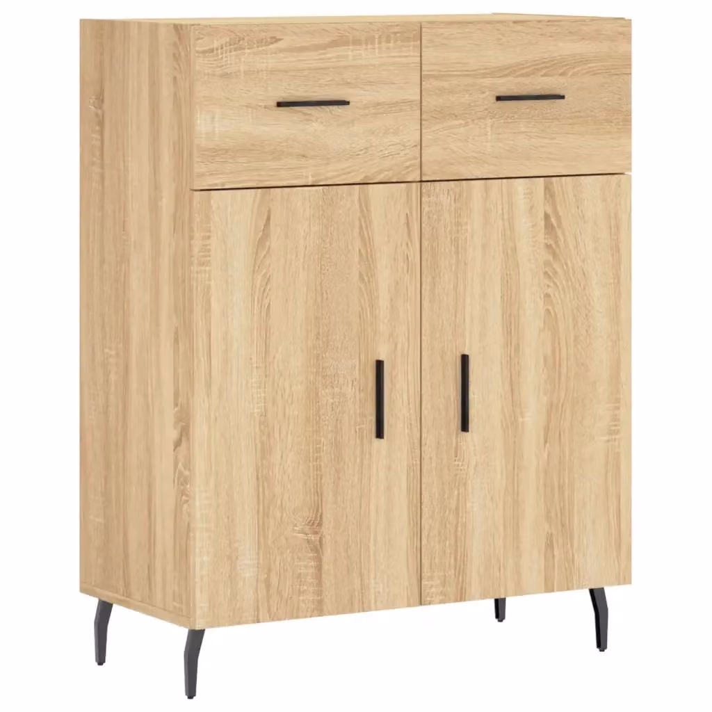Credenza Buffet Armadio da Cucina Design Mania in Rovere Sonoma Marrone L: 69,5 cm, P: 34 cm, H: 90 cm – 2