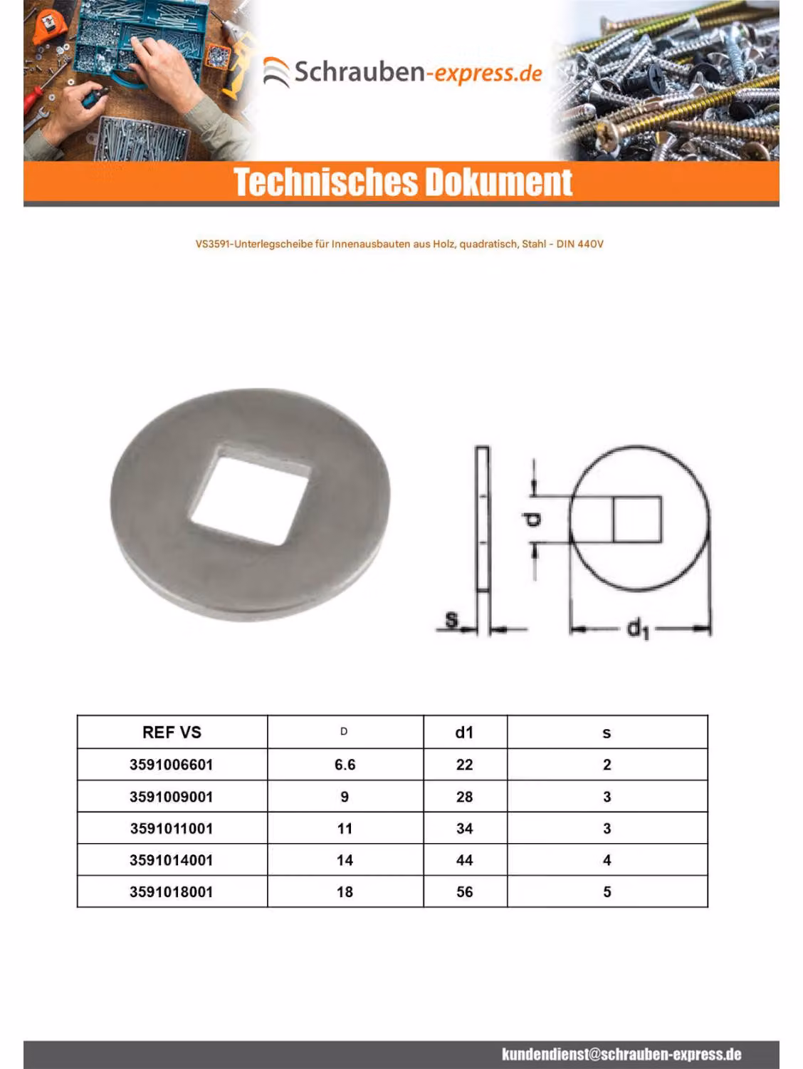 Dischi Reyher DIN 440 acciaio V 14 004400040140000 (100 pezzi)
