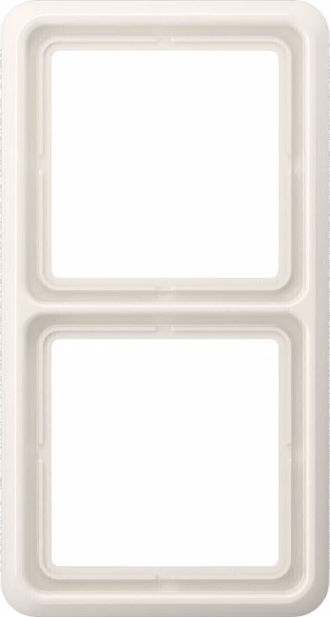 Cornice Jung a 2 ingressi orizzontale/verticale CD 582 WU W