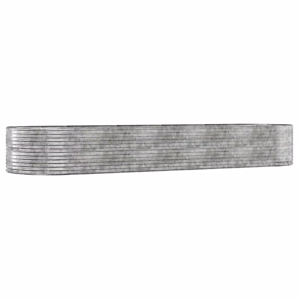Letto rialzato per orto e giardino vidaxl in acciaio zincato argento L: 447 cm, P: 140 cm, H: 68 cm – 2
