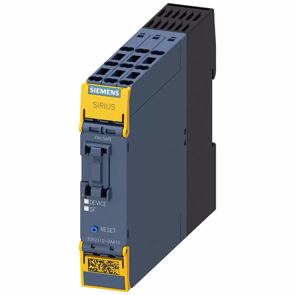 Dispositivo di commutazione di sicurezza Siemens SIRIUS, unità base 3SK2, 10 F-DI, 2 F-DQ, 1 DQ, 24 V CC 3SK21122AA10