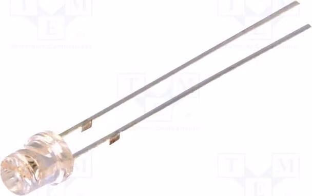 2 LED verdi OSG5DA33C1A, diodi LED a foro passante (THT), 3 mm: concavi, 500÷750 mcd, 3 mm, 120°