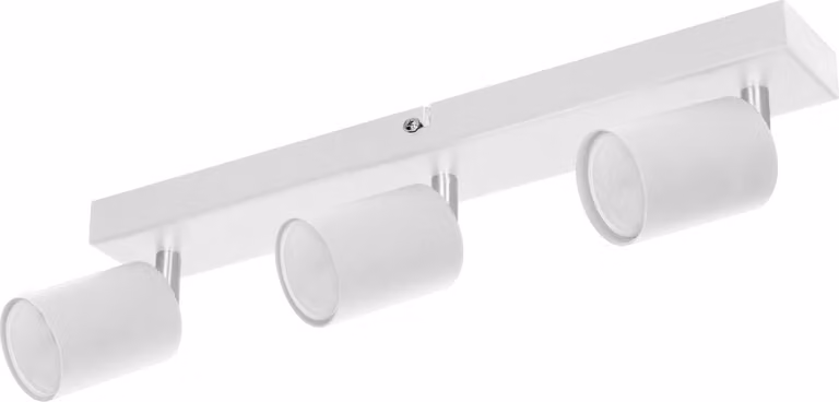Plafoniera GU10 con cerniera - 3 ganci bianco