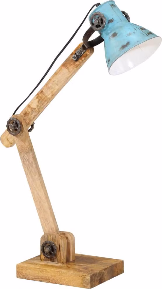 vidaXL Lampada da tavolo 25 W Blu 23x18x96 cm E27