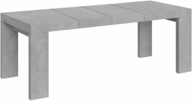 Tavolo allungabile 180/284x90 cm Roxell Premium colore cemento