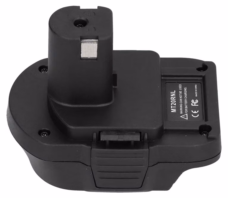 Adattatore per batterie al litio da 18V, compatibile con BL1830 e altri modelli.