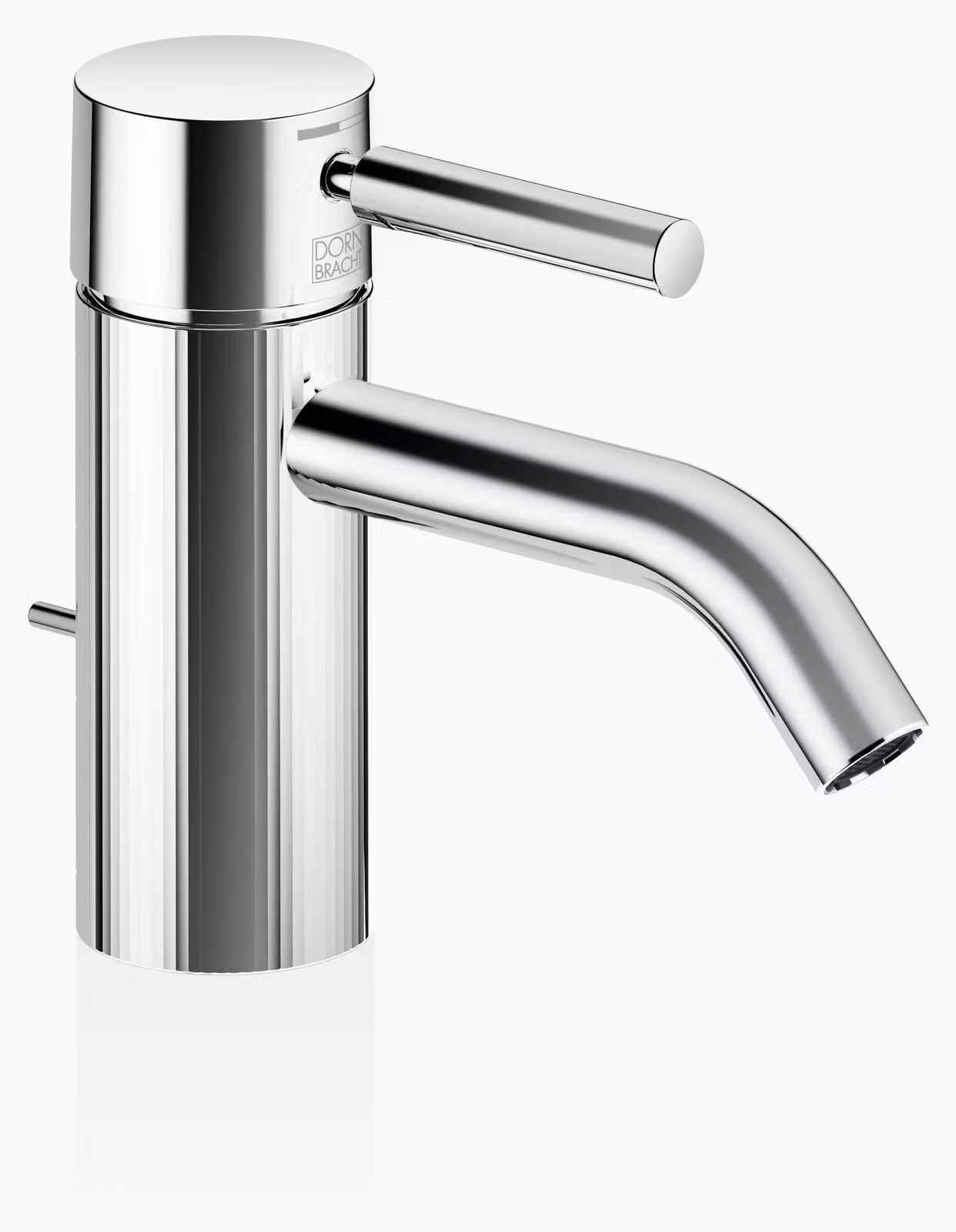 Dornbracht META Mitigeur monocommandé pour lavabo avec vidage, saillie 125mm, avec structure à facettes, 33505660-00, 33505660-00