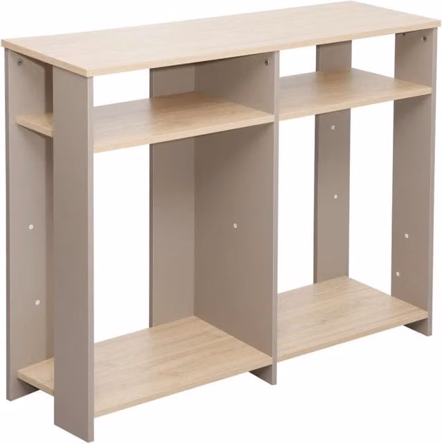 Consolle Baez Casa Collection Moderna in MDF Laminato Beige e Marrone L: 110 cm, P: 30 cm, H: 80 cm