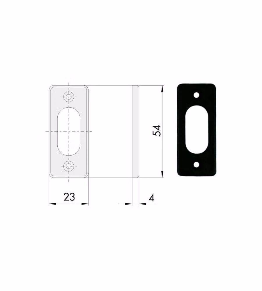 Bocchetta Rettangolare 06027-01-0 Cisa