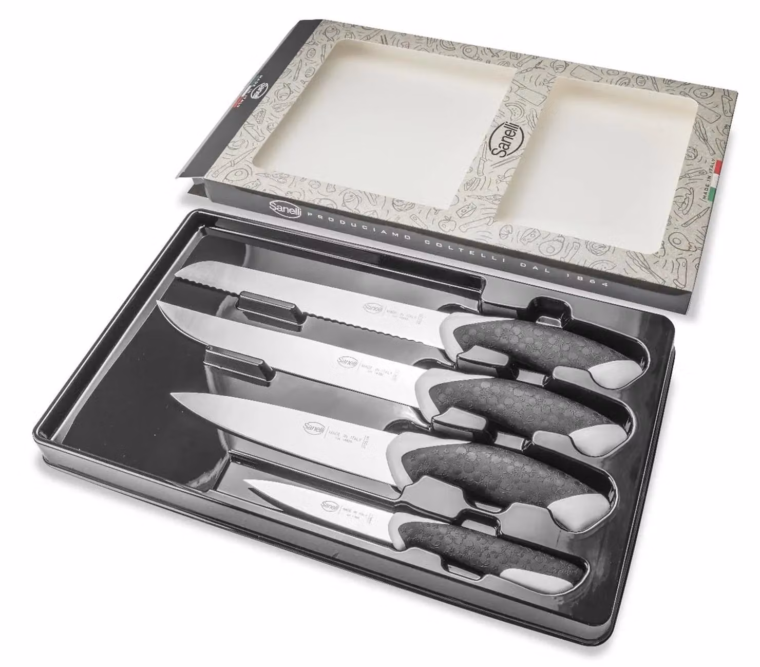 Confezione di 4 coltelli linea Sakura di Sanelli