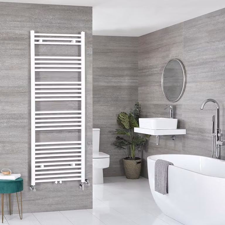 Scaldasalviette Bianco 680W Termoarredo Bagno Neva Hudson Reed