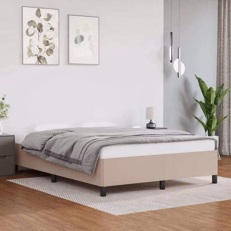 vidaXL Giroletto in Similpelle Cappuccino, L/P: 140 x 200 cm