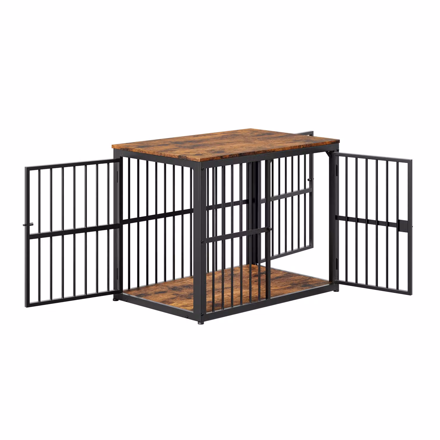 Gabbia per cani trasformabile in mobile multifunzione, con 3 ante, utilizzabile come mobile TV o comodino, piano resistente all'acqua, sistema modulare, dimensioni esterne: 84x56x66 cm