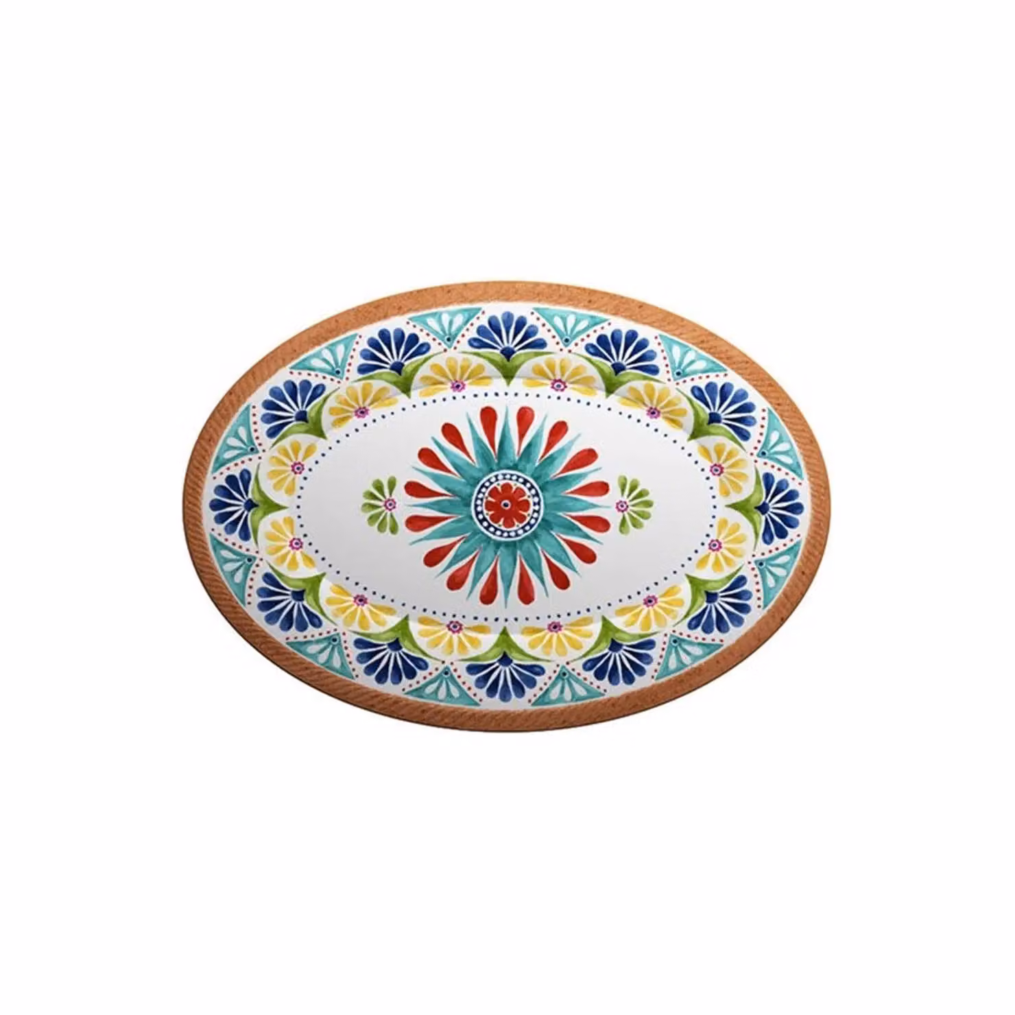 Vassoio ovale grande in melamina, Linea Porto, dim. 51x36cm