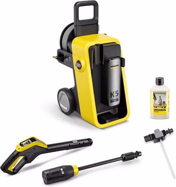 Idropulitrice Kärcher K 5 Nero e Giallo con 145 bar e tubo alta pressione da 10 m