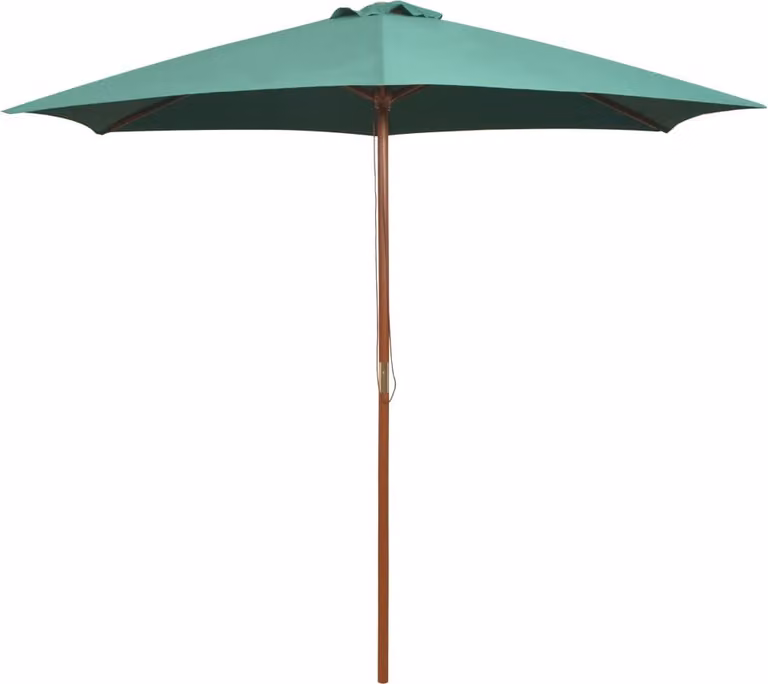 Maison Exclusive - Ombrellone 270x270 cm con palo in legno, verde