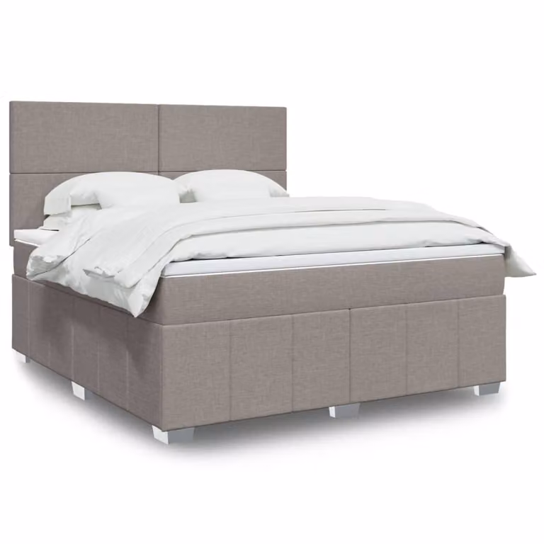 vidaXL Giroletto a Molle con Materasso Ibrido in Tessuto, L/P: 180 x 200 cm