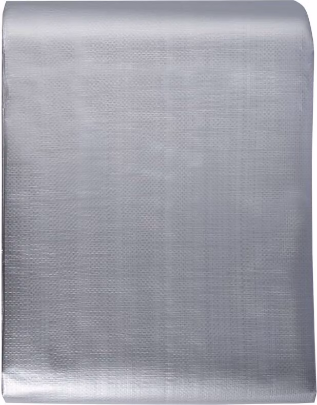 Telone di copertura - Telone in tessuto PE - 487,7 x 609,6 cm - Telone protettivo 10 mil - Telone in legno 12 x 12 tessuto - Telone da giardino - Impermeabile resistente ai raggi UV - Copertura per camper, auto, moto, mobili da giardino - Marrone Argento