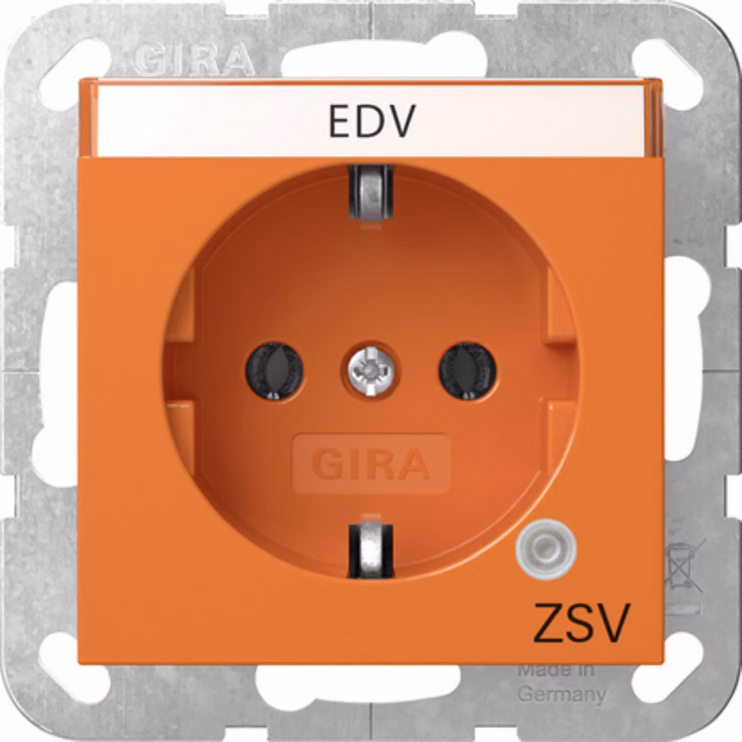 Presa SCHUKO Gira con controllo GN + BSF ZSV Sistema 55 Arancione 4452109