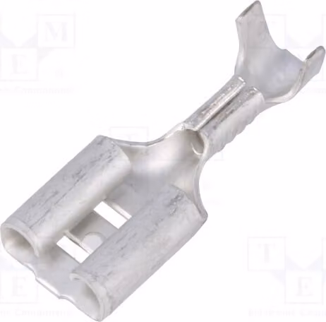 Connettore a morsetto, tipo: piatto, 0,8 mm, femmina, 6,3 mm, sezione del cavo: 0,5 ÷ 1,5 mm², dritto, codice: 5-160506-2, non isolato