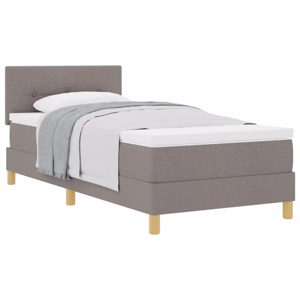Letto ibrido con materasso vidaXL in tessuto beige o grigio L/P/H: 200 x 90 x 140 cm – 2