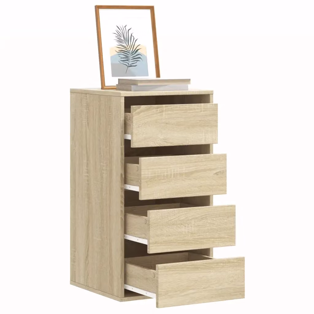 Cassettiera Angolare in Legno Multistrato Rovere Sonoma Beige L/P/H: 40 x 41 x 76 cm CFW5239798 – 2