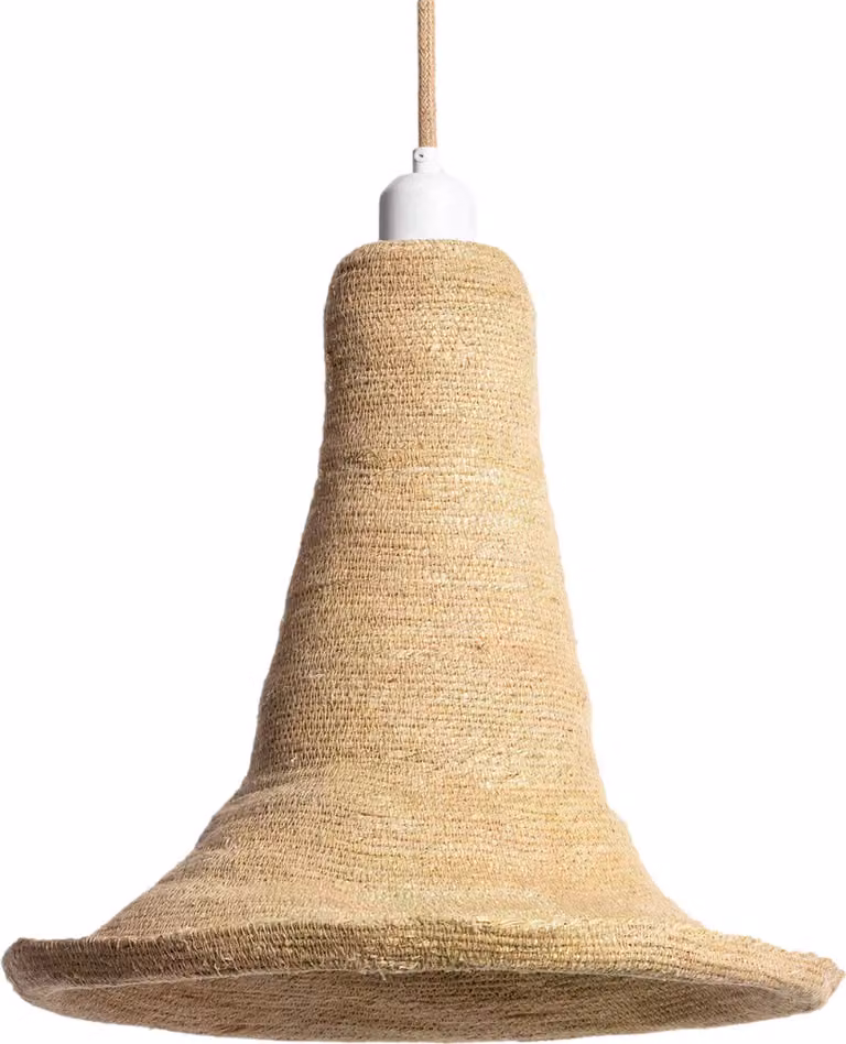 Lampada a sospensione BOHO marrone e bianca 1xE27x20W con cavo / sisal, dimensioni: 185x35x35 cm, IP20, Abruzzo
