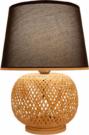 Lampada da tavolo in bambù naturale fatta a mano - Graham D32xH47cm