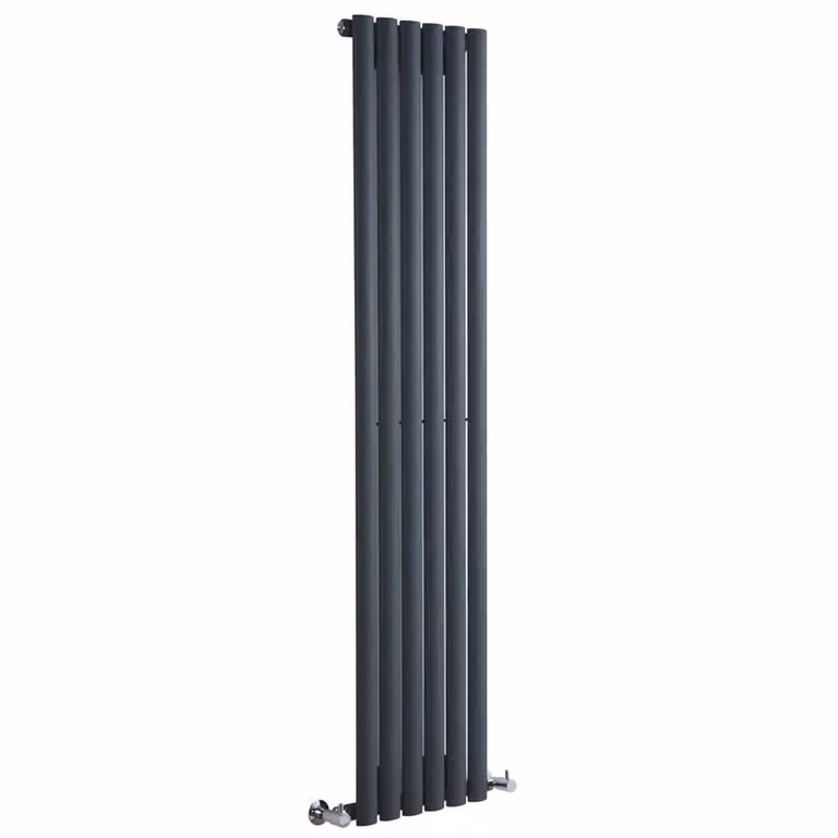 Radiatore Verticale Antracite 660W 1600x354mm - Slim salvaspazio - Design Moderno - Revive