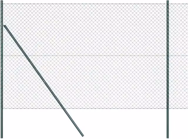 Pannello per recinzione in acciaio e PVC verde con rete rettangolare 40 x 40 mm, L: 10 m, H: 1,6 m