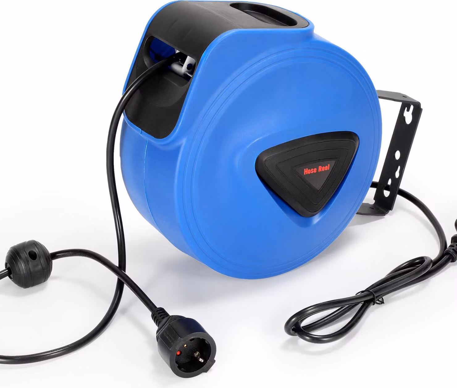 Izrielar avvolgicavo automatico 20m+1,5m 180° girevole staffa a parete avvolgicavo automatico prolunga cavo di alimentazione parete e soffitto