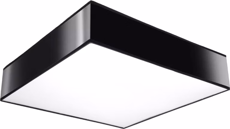 Plafoniera quadrata ANUBIS nera 3xE27x15W in plastica, dimensioni: 12x45x45 cm, IP20, Pure Lume