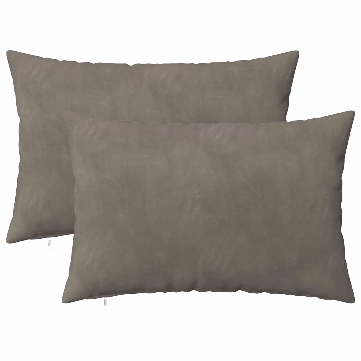 Set di 2 cuscini HEERLEN vidaXL in velluto grigio chiaro, L/P/H: 60 x 40 x 40 cm