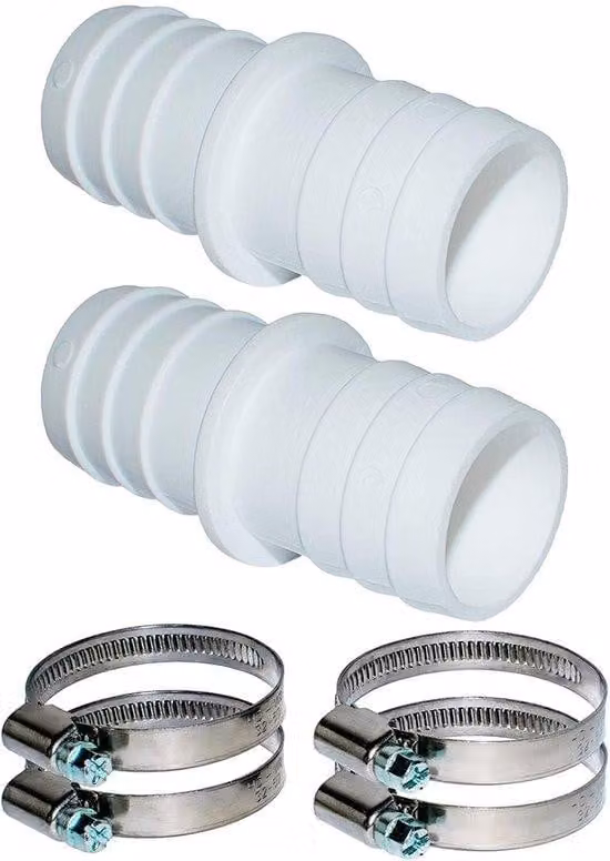 Morsetto per tubo flessibile da piscina da 32 mm, adattatore per raccordi a flangia per tubi piatti delle piscine gonfiabili Intex/Bestway