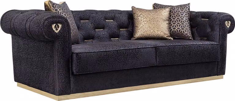 Dreisitzer Polstermöbel Couch Couchen Sitzpolster 240cm Wohnlandschaft Sofa