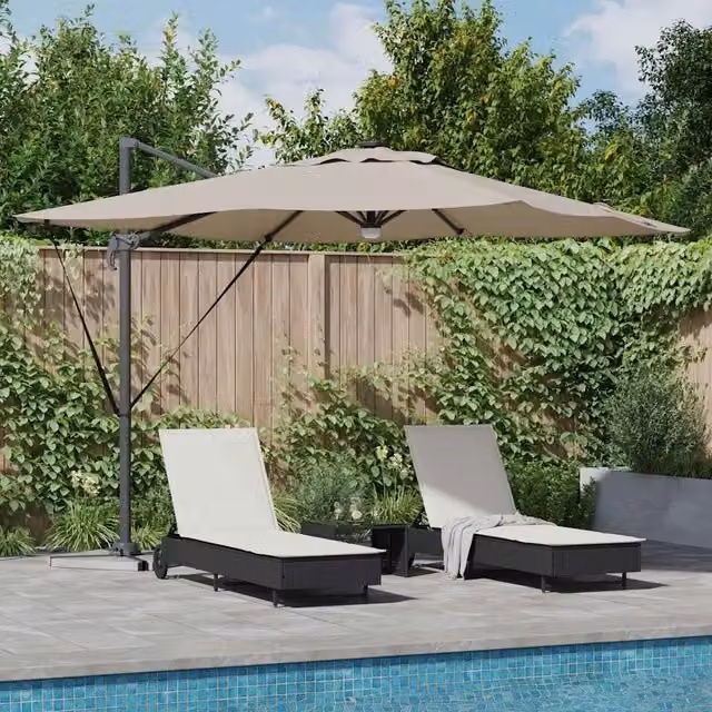Parasol Roma 286 x 284 x 270 cm Alluminio e Poliestere 42003354