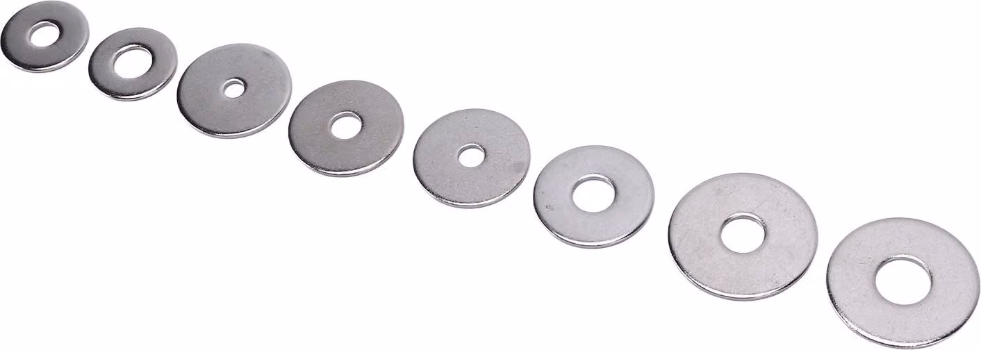 90 rondelle di riparazione Penny, piatte, 8 misure, assortite, acciaio inossidabile 304, universali per auto e camion