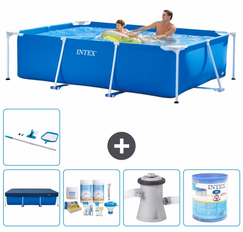 Piscina fuori terra rettangolare - 260x160x65 cm - 6 pezzi - Modello S30072