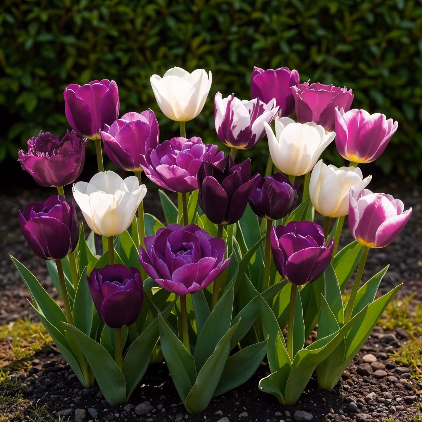 Bulbi da fiore Exotenherz - Tulipani Tulipa Blueberry Mix (12 pezzi) diametro 11-12cm